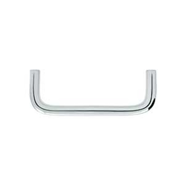 3-1/2" CTC Solid Brass Wire Pull - Polished Chrome