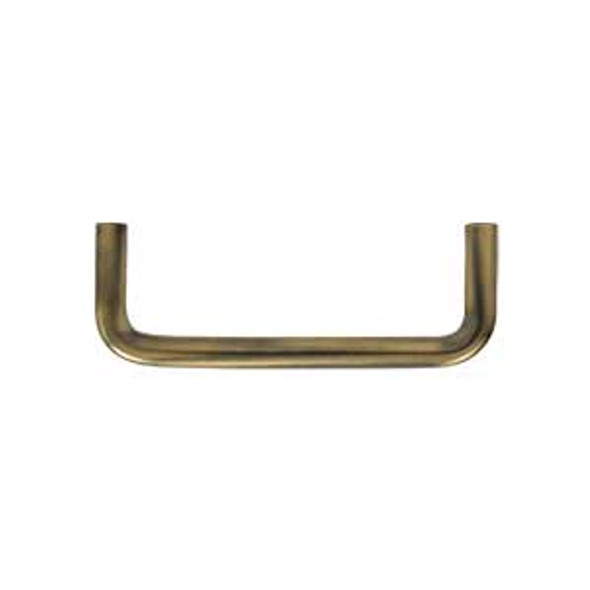 3-1/2" CTC Solid Brass Wire Pull - Antique Brass