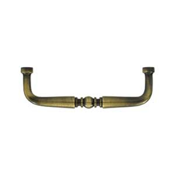 3-1/2" CTC Traditional Decorative Wire Pull - Antique Brass