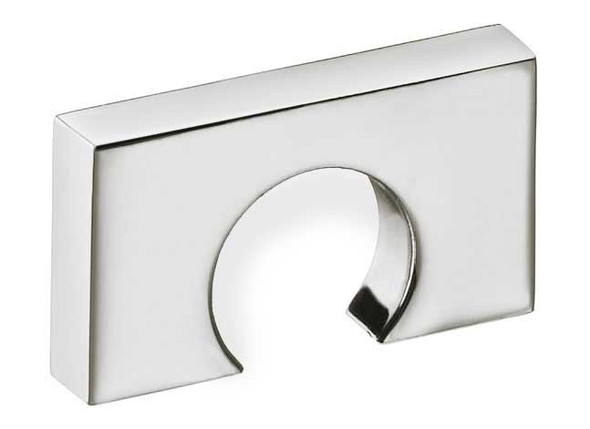 45mm Rectangle Finger Knob - Polished Nickel