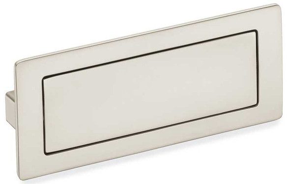 128mm CTC Covered Flush Pull - Satin Nickel