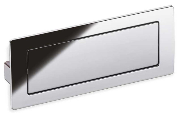 128mm CTC Covered Flush Pull - Polished Chrome