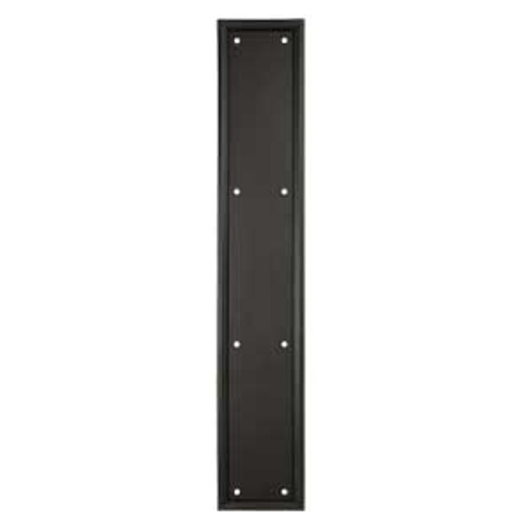 3-1/2" x 20" Framed Push Plate - Oil-rubbed Bronze