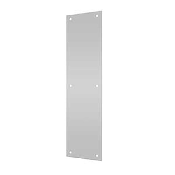 16" x 4" Stainless Steel Push Plate - Stainless Steel
