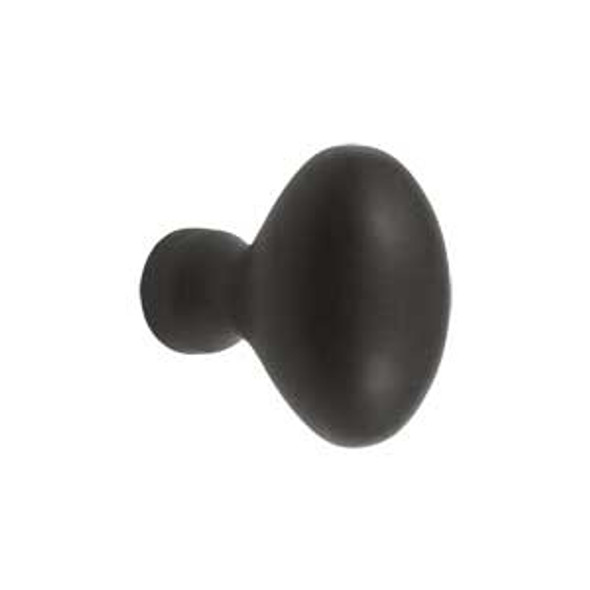 1-1/4" Oval Egg Knob - Oil-rubbed Bronze