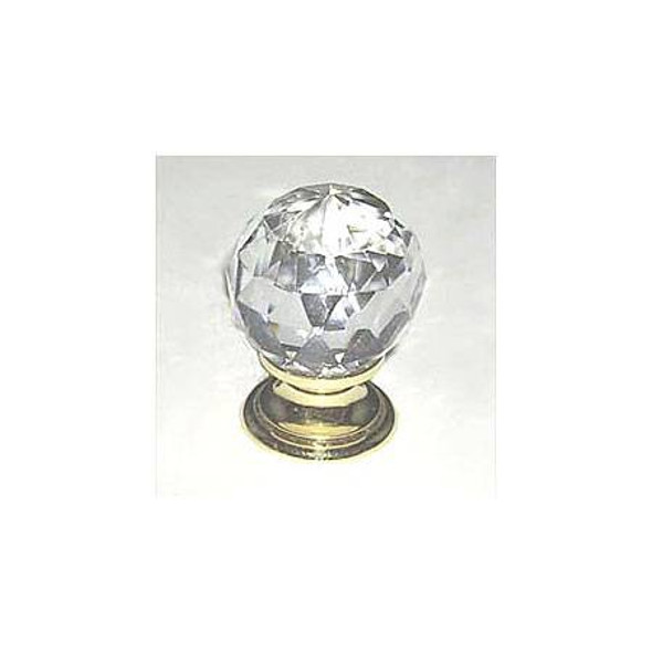 30mm Dia. Crystal Knob - Gold - BER-7041-907-C