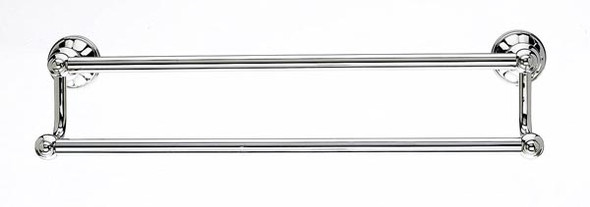 Top Knobs - Bath Double Towel Rod - Polished Nickel (TKHUD7PN)