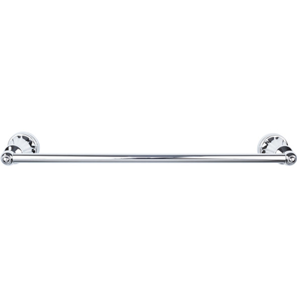 Top Knobs - Bath Single Towel Rod - Polished Chrome (TKHUD8PC)