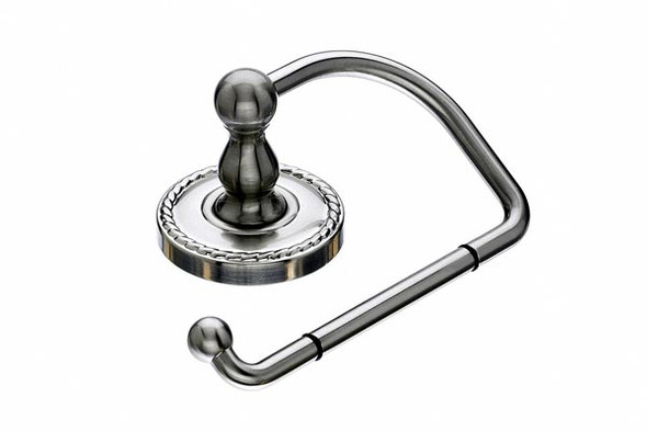 Top Knobs - Bath Tissue Hook - Brushed Satin Nickel - Rope Back Plate (TKED4BSNF)