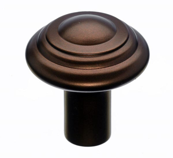 Top Knobs - Aspen Button Knob  - Mahogany Bronze (TKM1473)