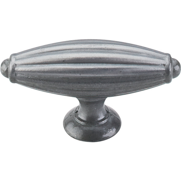 Top Knobs - Tuscany Large T-Handle   - Pewter Light (TKM157)