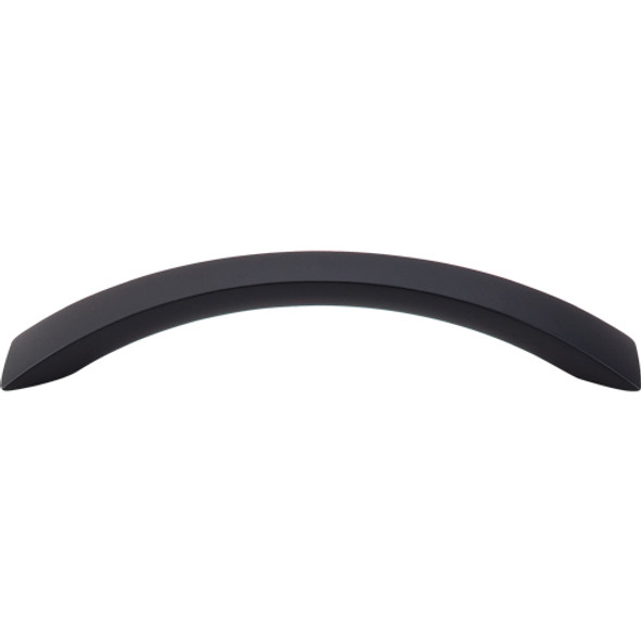 Top Knobs - Cresent Flair Pull    - Flat Black (TKM1147)