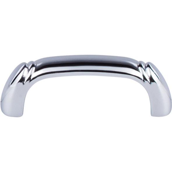 Top Knobs - Dover D Pull 2 1/2" (c-c) - Polished Chrome (TKM2126)