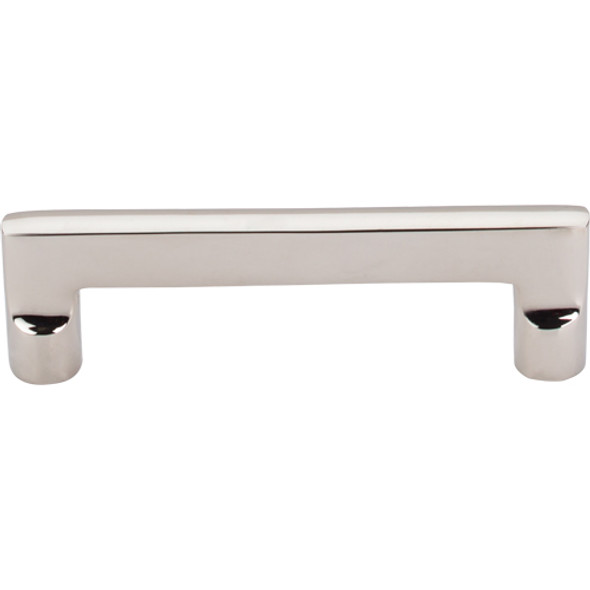 Top Knobs - Aspen II Flat Sided Pull 4" (c-c) - Polished Nickel (TKM1974)