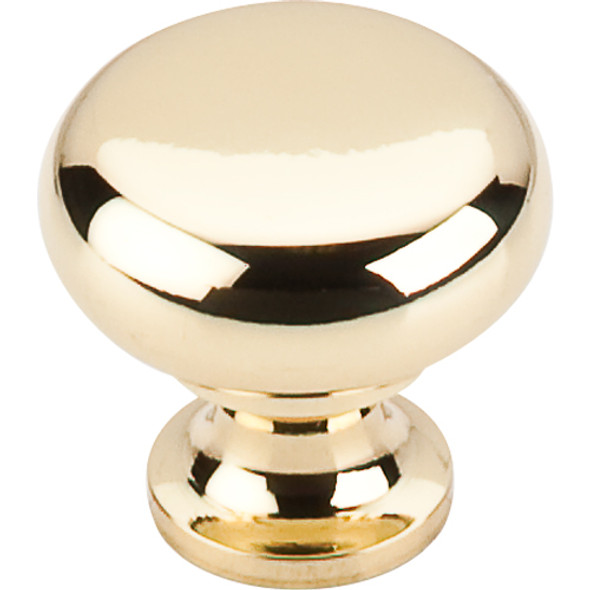 Traditional Brass Knob - 2440, Finish Oxidized Brass, Screw/Nail M4  (Included)