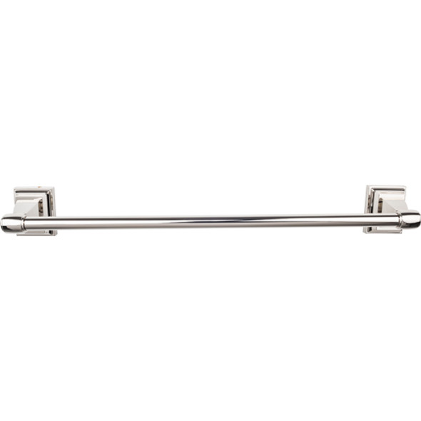 Top Knobs - Bath Single Towel Rod - Polished Nickel (TKSTK8PN)