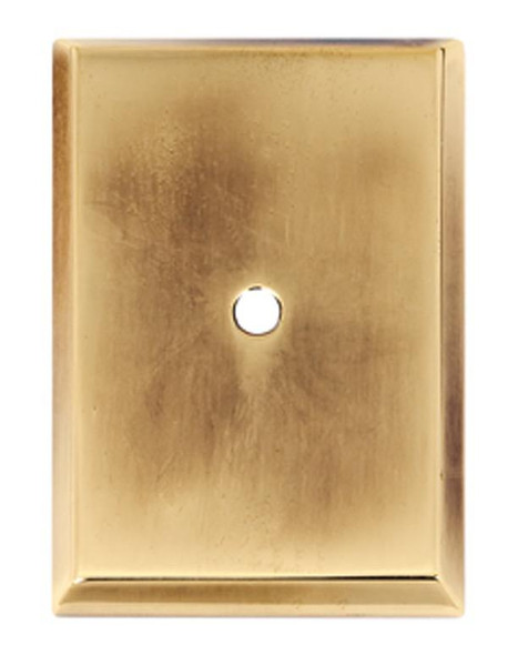Alno | Backplate - 1 1/4" Rectangle Backplate in Polished Antique (A610-14-PA)