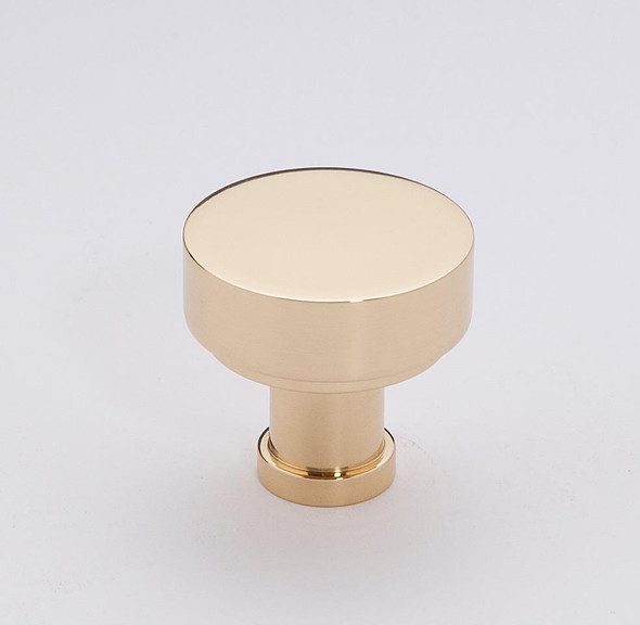 Alno | Moderne - 1 1/2" Knob in Unlacquered Brass (A716-38-PB/NL)