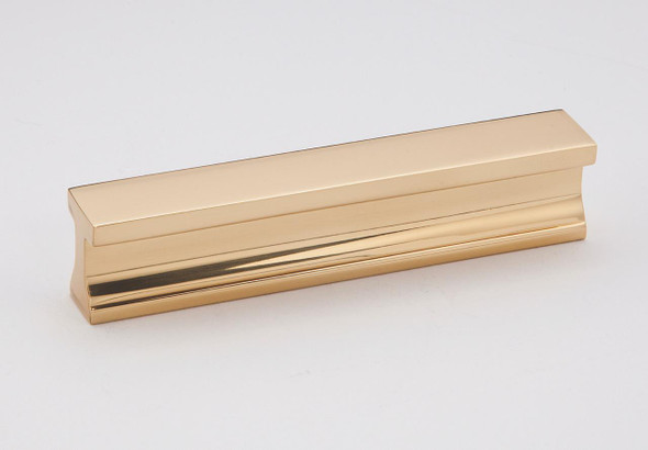 Alno | Linear - 4" Tab Pull in Unlacquered Brass (A965-4-PB/NL)