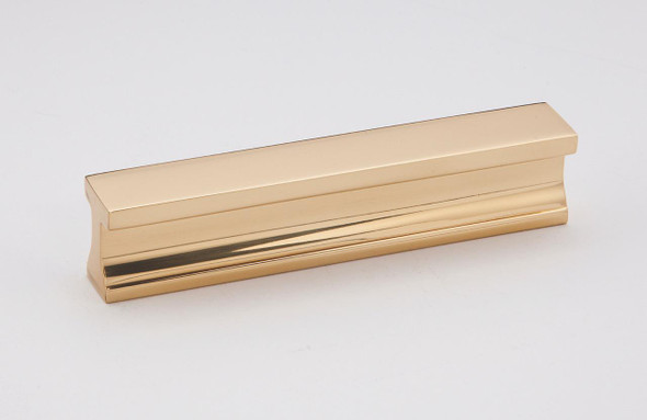 Alno | Linear - 3 1/2" Tab Pull in Polished Brass (A965-35-PB)