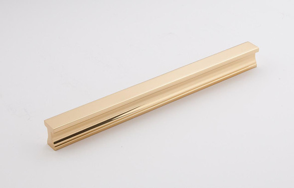 Alno | Linear - 8" Tab Pull in Polished Brass (A965-8-PB)