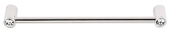 Alno | Contemporary Crystal - 8" Crystal Pull in Polished Nickel (CD715-8-PN)