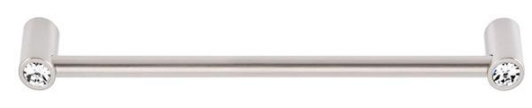 Alno | Contemporary Crystal - 8" Crystal Pull in Satin Nickel (CD715-8-SN)