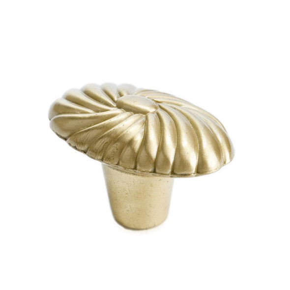 KNOB SHELL 1-5/8 IN X1 IN SATIN BRASS (BER-0021-1SB-P)