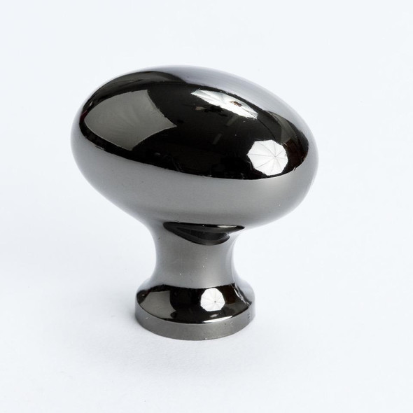 KNOB 30MM X 20MM M4 BLACK NICKEL (BER-7024-198-C)