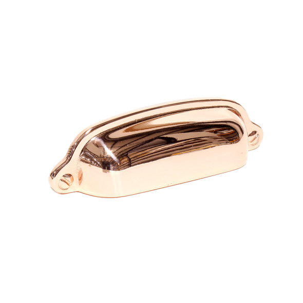 Premium Solid Brass, Cup Pull, 3" cc Rose Gold (CENT18143-RG)