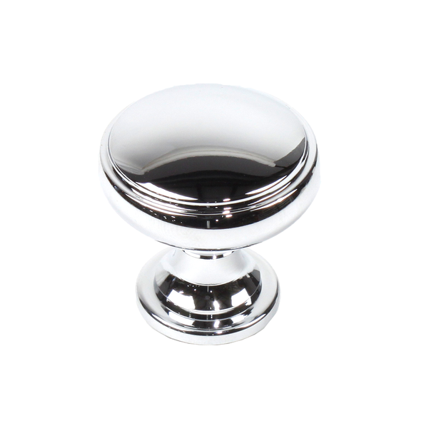 Zinc Die Cast, 1-1/4" dia. Knob, Polished Chrome (CENT22205-26)