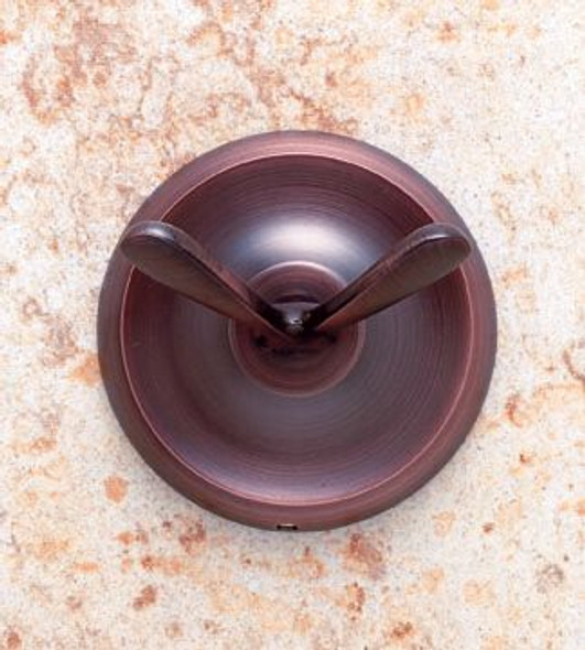 Old World Bronze Finish Double Robe Hook, Concealed Screw(JVJ24407)