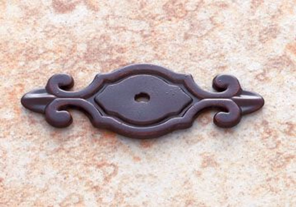 Old World Bronze Finish 3" Deco Back Plate for Knobs(JVJ46712)