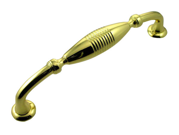 Polished Brass Striped Mount Pull (MNG16114)