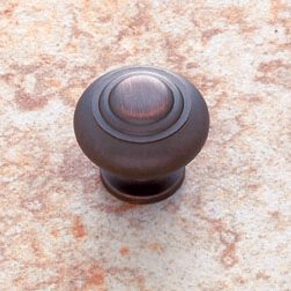 World Bronze Finish 1 1/8" Ringed Dome Knob(JVJ66112)