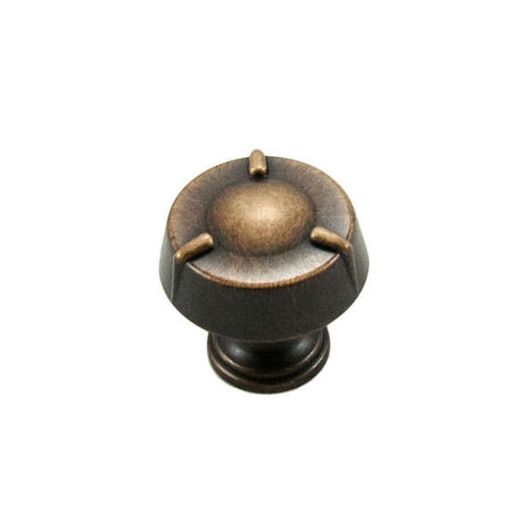 1 1/4" Circle w/ Three Lines Knob (RKICK126BE)