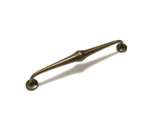 224mm CTC Pointed Middle Cabinet Pull - Natural Iron (3741224908)