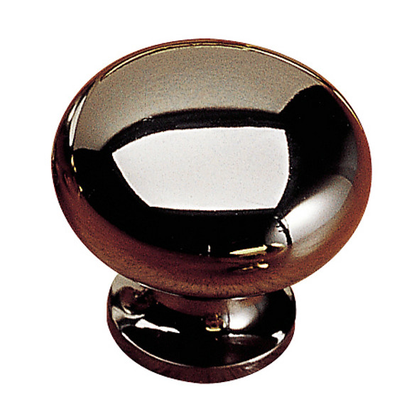 KNOB BRASS 1 1/4"(8/32)BLK.NIC (RLU-392391)