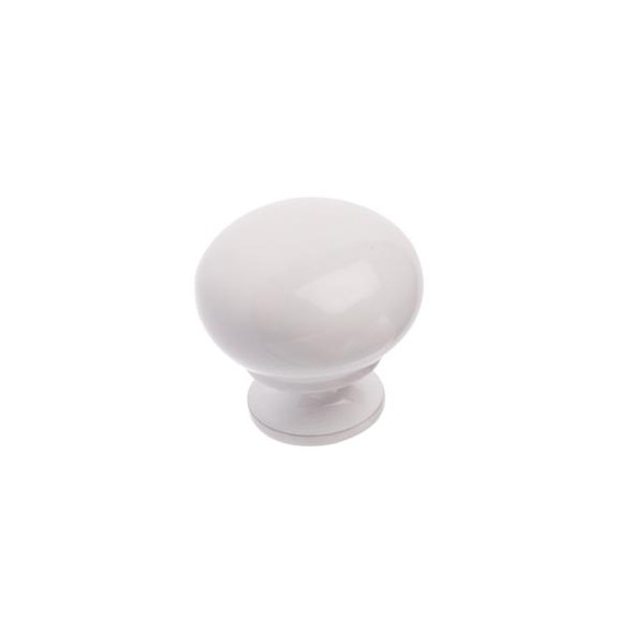 KNOB 1 1/4(8/32)HOLLOW WHITE (RLU-492330)