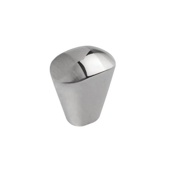 38mm Modern Bun Knob - Chrome with Brushed Nickel (2514138140195)