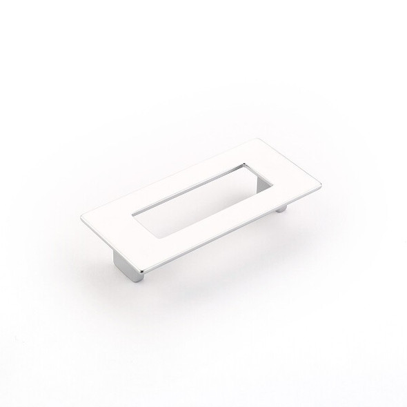 Pull, Rectangle, Matte Chrome, 96 mm cc (SCH-444-M26)