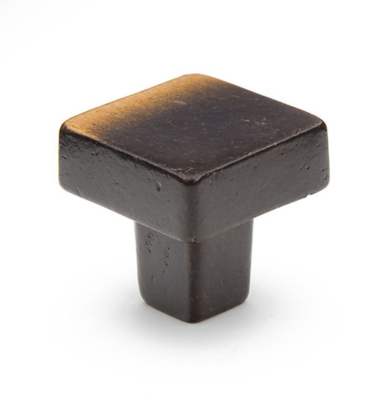 Square Knob Antique Bronze 1 1/4" (SCH789-AZ)