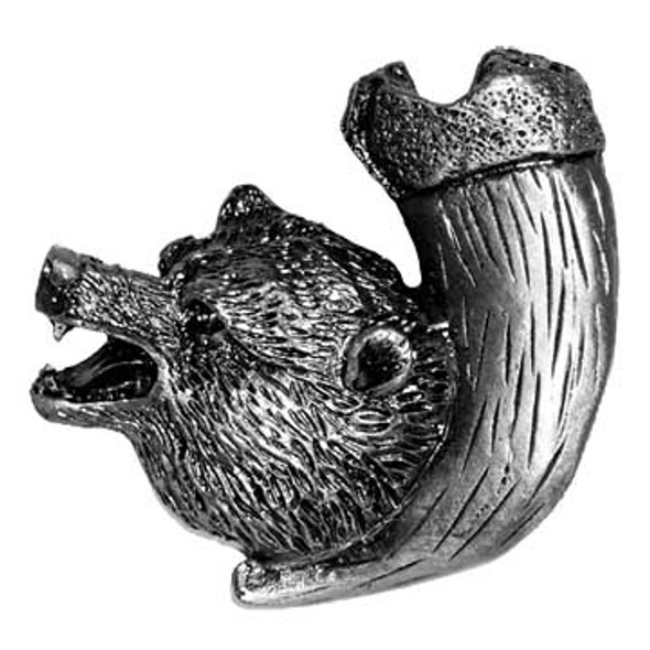 Bear with Claw Knob - Right Facing - Pewter (SIE-681270)