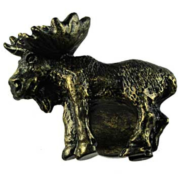Realistic Moose Knob - Left Facing - Bronzed Black (SIE-681344)