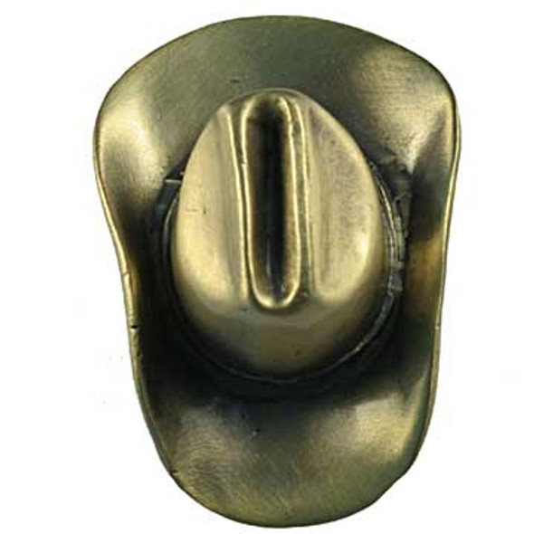Cowboy Hat Knob - Antique Brass (SIE-681261)