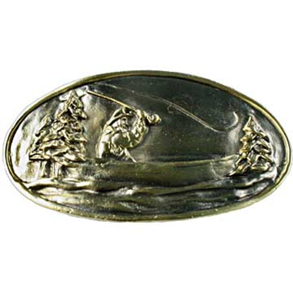 Fly Fishing Pull - Antique Brass (SIE-681444)