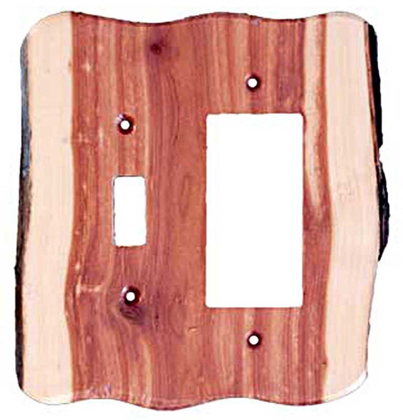 Traditional Toggle / Duplex Outlet Combo Switch Plate - Finished Juniper (682549)