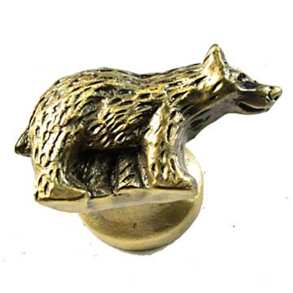 Bear Knob - Right Facing - Antique Brass (SIE-681380)