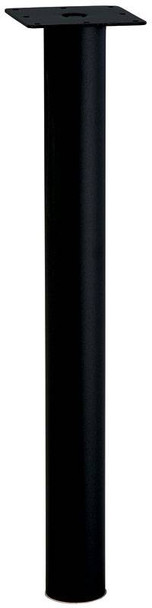 E-Legs, for caster, steel, black textured, M10, 60mm x 591mm