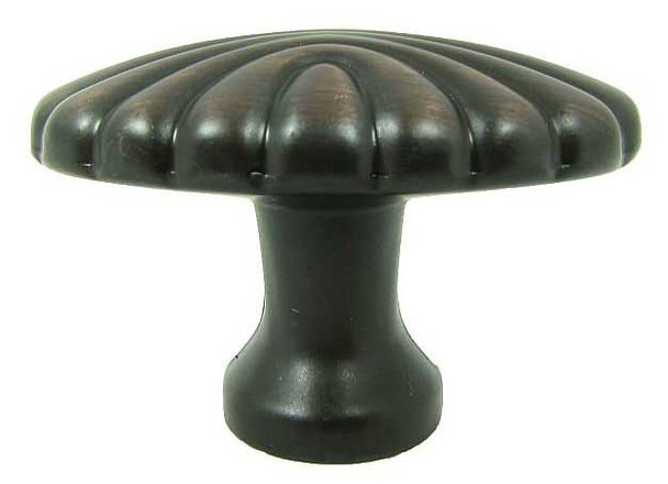 1-5/8" Oval Tuscany Knob - Oil-Rubbed Bronze